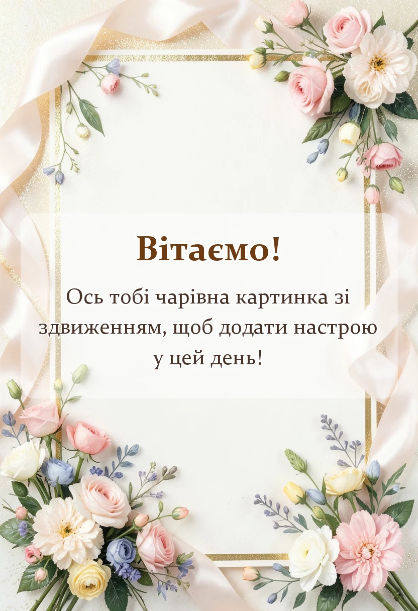 красива листівка: картинки з здвиженням