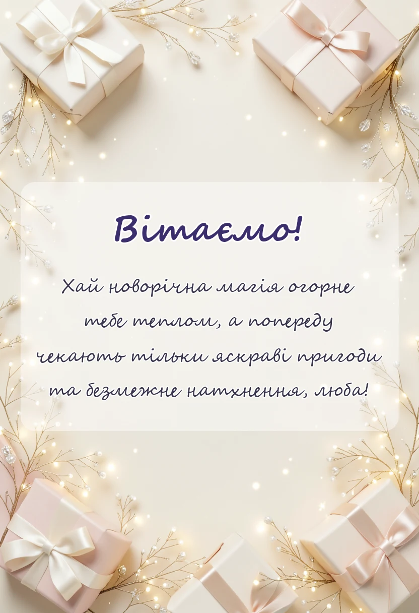 красива листівка: картинки подрузі з новим роком своїми словами