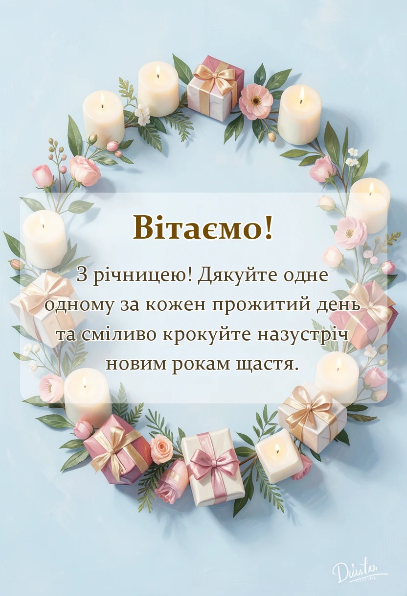 листівка з побажанням - картинки з 14 роками весілля