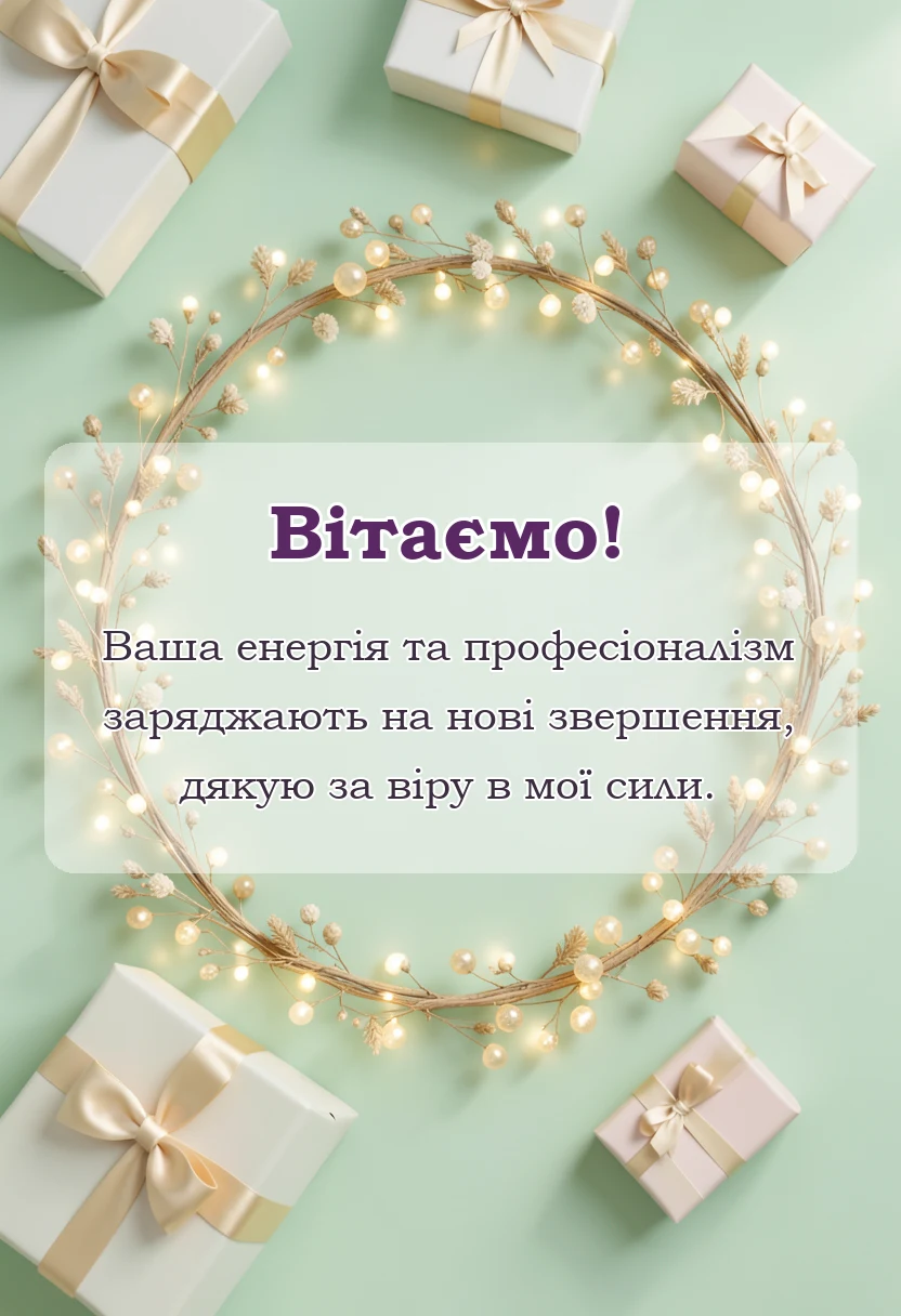 красива листівка: подяка хореографу своїми словами