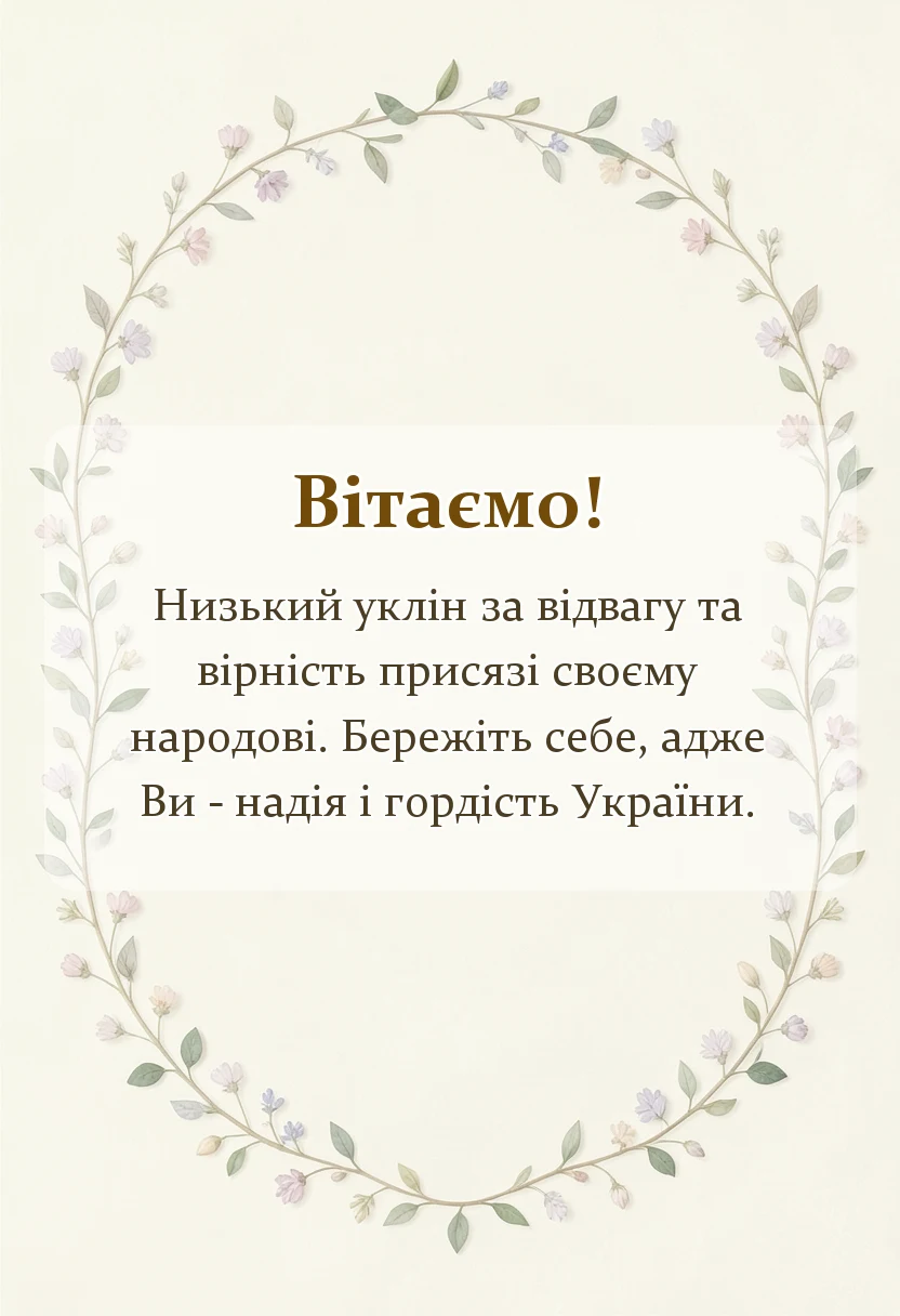 святкова картинка: привітання з днем захисника україни