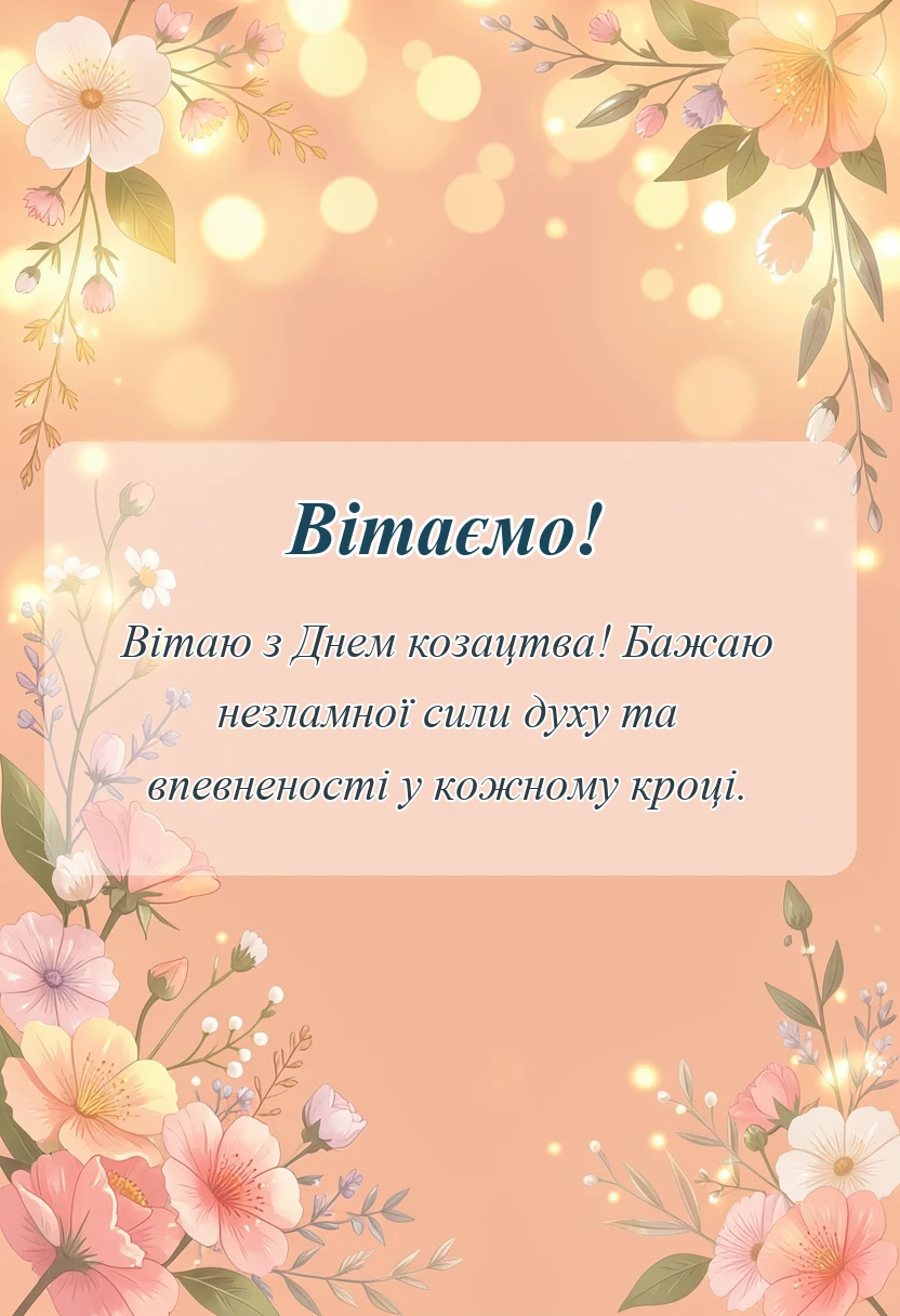 вітальна листівка - картинки з днем козацтва