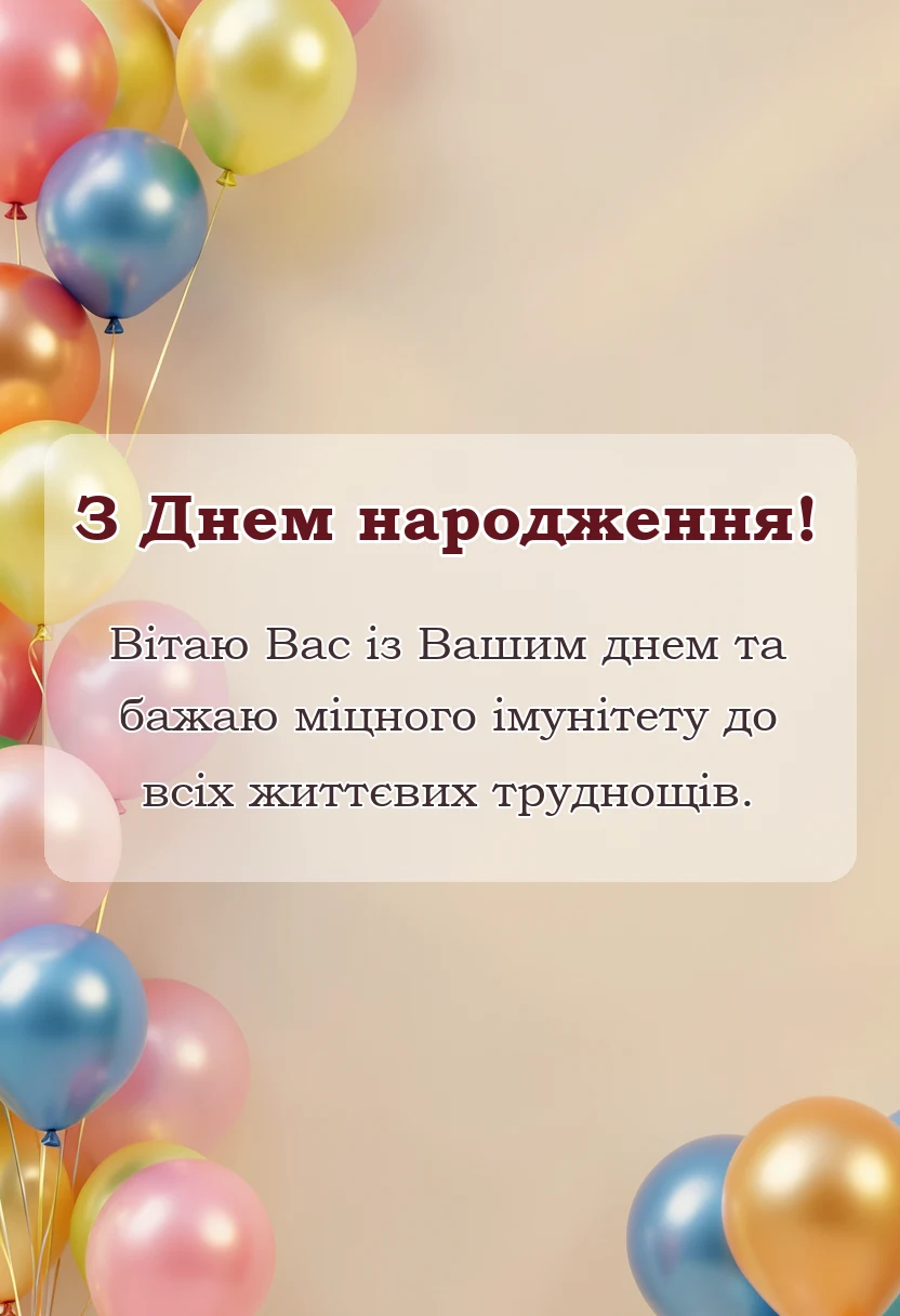 красива листівка: привітання з днем народження двоюрідному брату