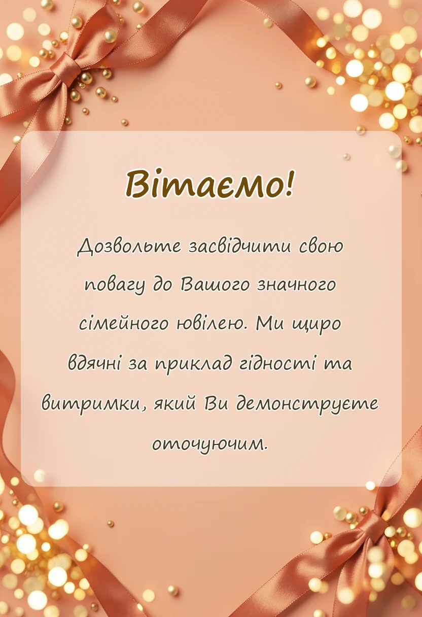 вітальна листівка - привітання ідеї подарунки срібне весілля 25 років