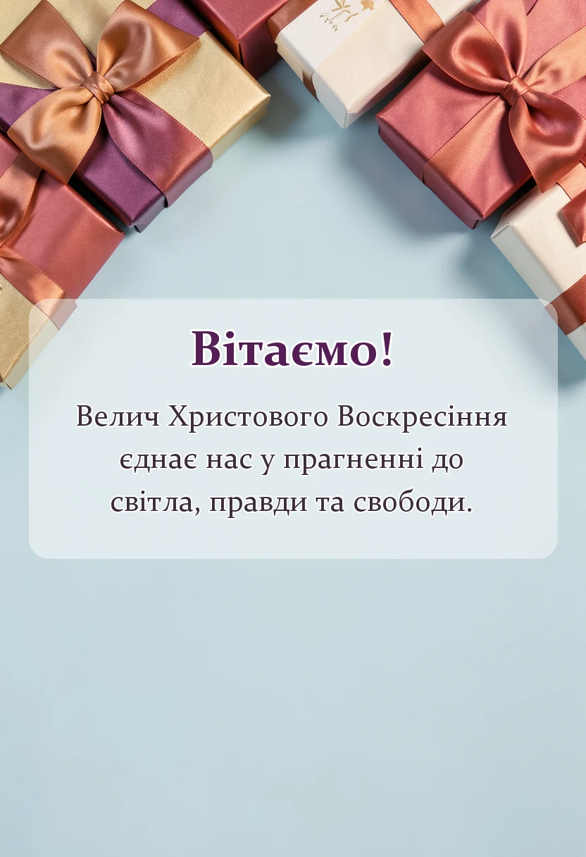 листівка з побажанням - патріотичне привітання з великоднем