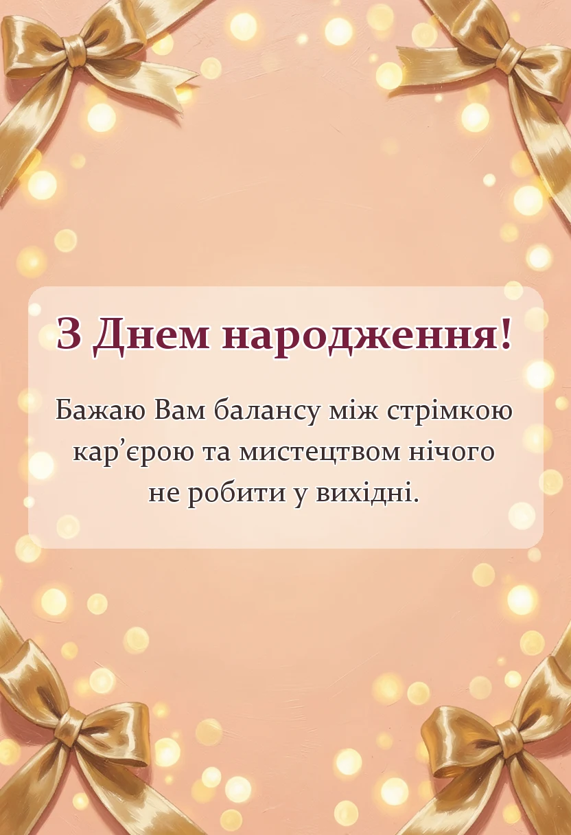красива листівка: привітання з днем народження своїми словами прикольні