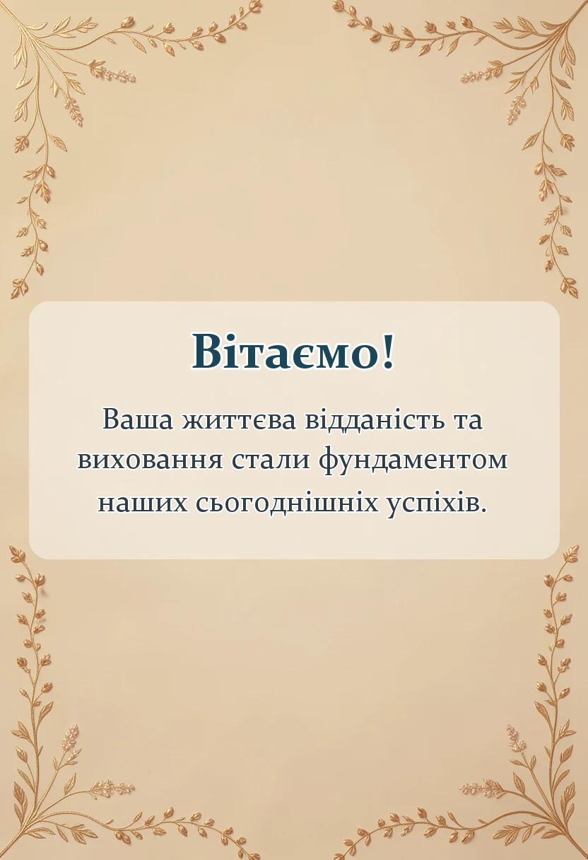 святкова картинка: подяка батькам українською