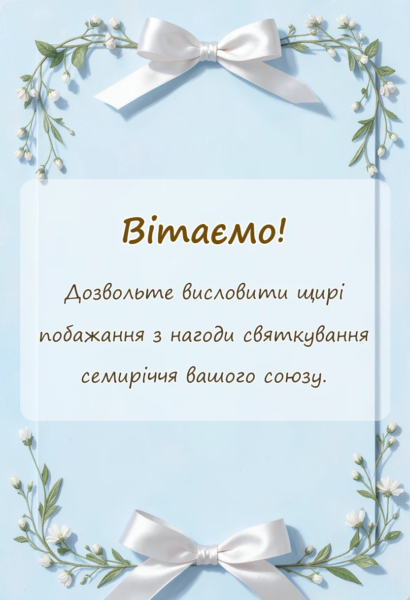 святкова картинка: привітання з роком весілля проза