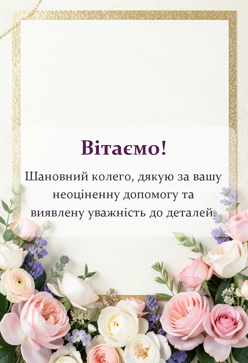 красива листівка: слова подяки хорошій людині