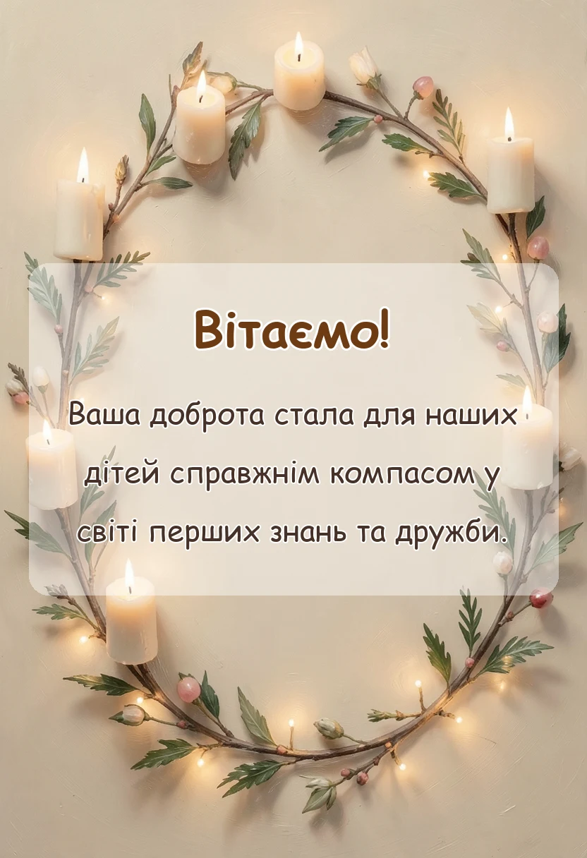 вітальна листівка - подяка вихователям на випускний в садочку