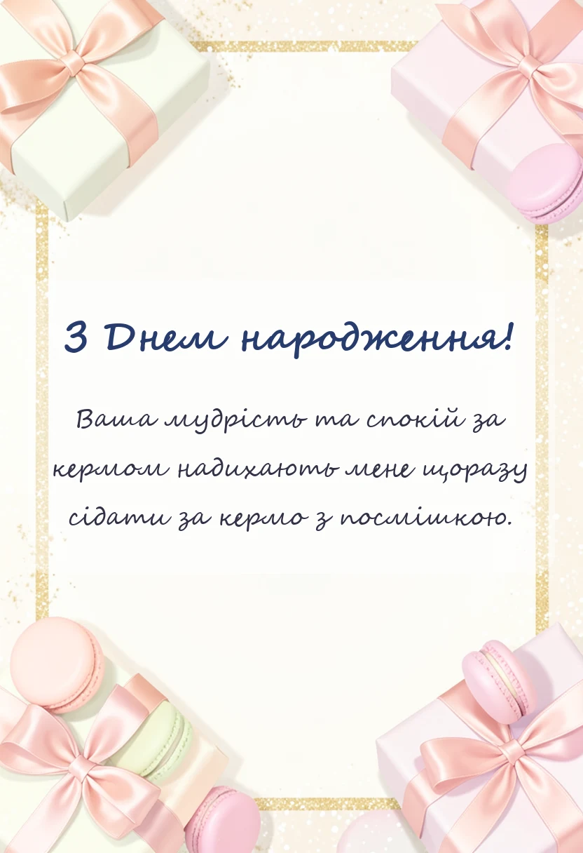вітальна листівка - побажання інструктору з водіння