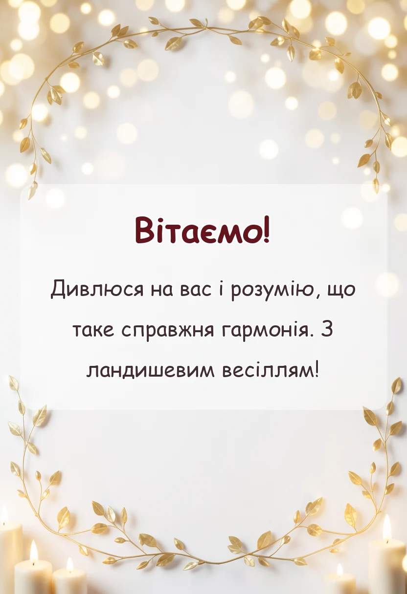 унікальна листівка - картинки з ландишевим весіллям