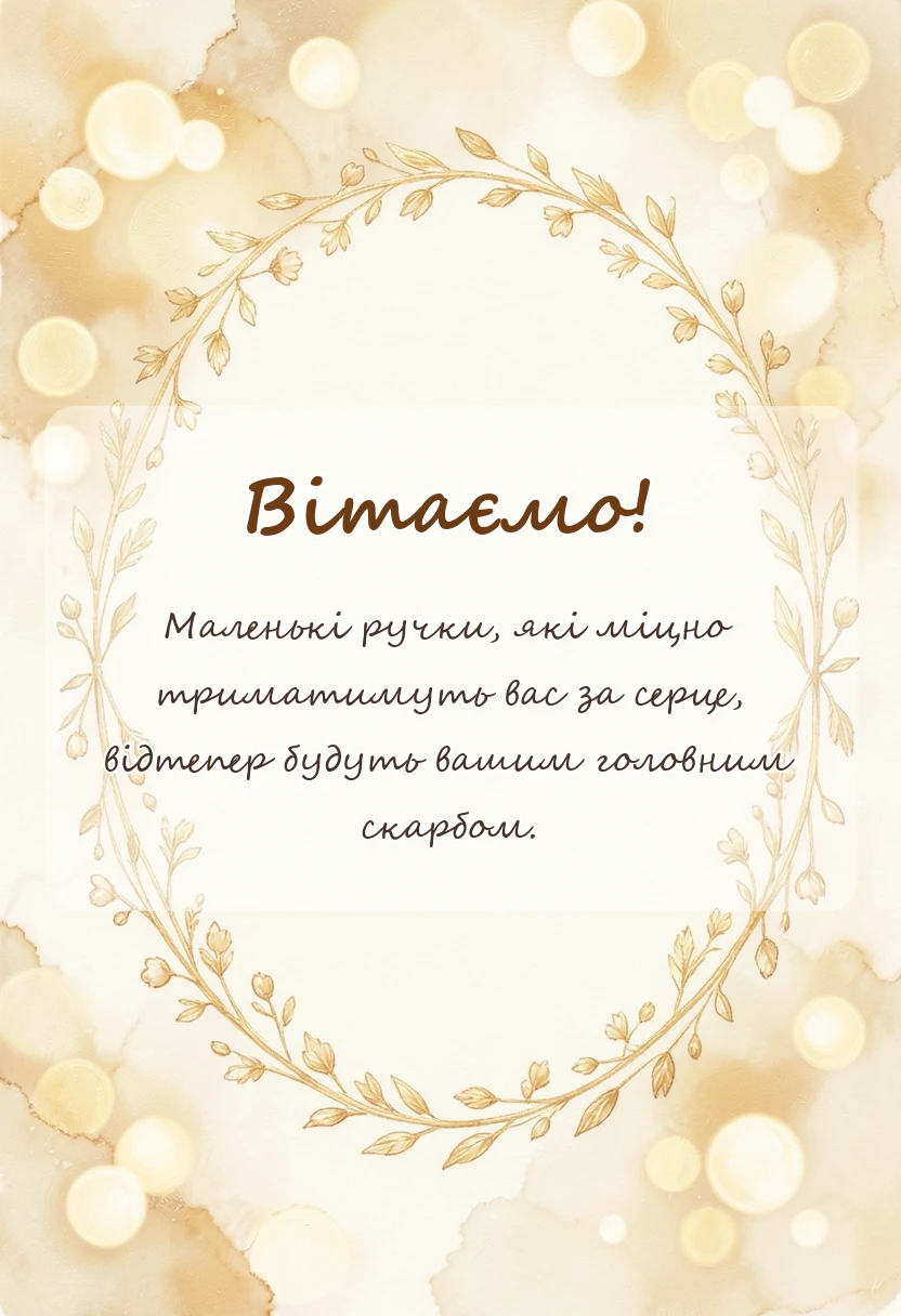 вітальна листівка - картинка з народженням онука
