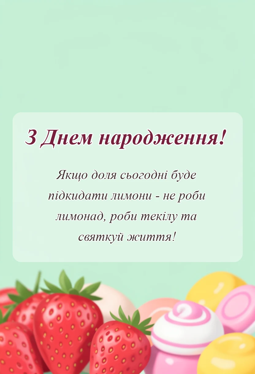 унікальна листівка - прикольні побажання гарного дня