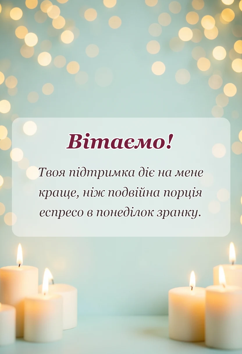 листівка з побажанням - слова подяки хорошій людині
