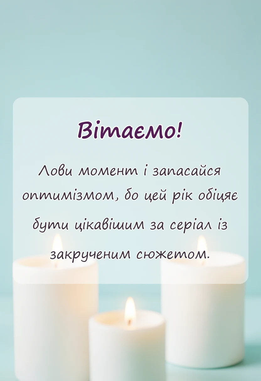вітальна листівка - побажання на новий рік