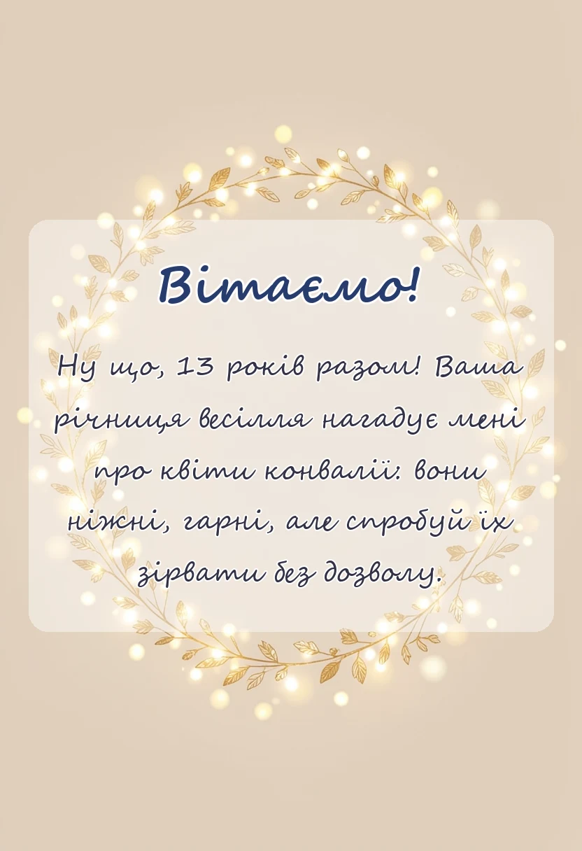 вітальна листівка - картинки з ландишевим весіллям