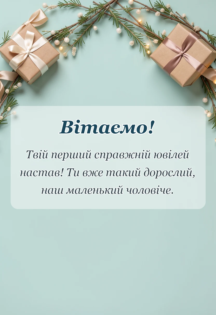 унікальна листівка - привітання з днем народження 5 років хлопчику