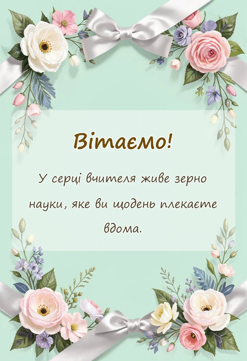 красива листівка: слова подяки батькам від вчителя