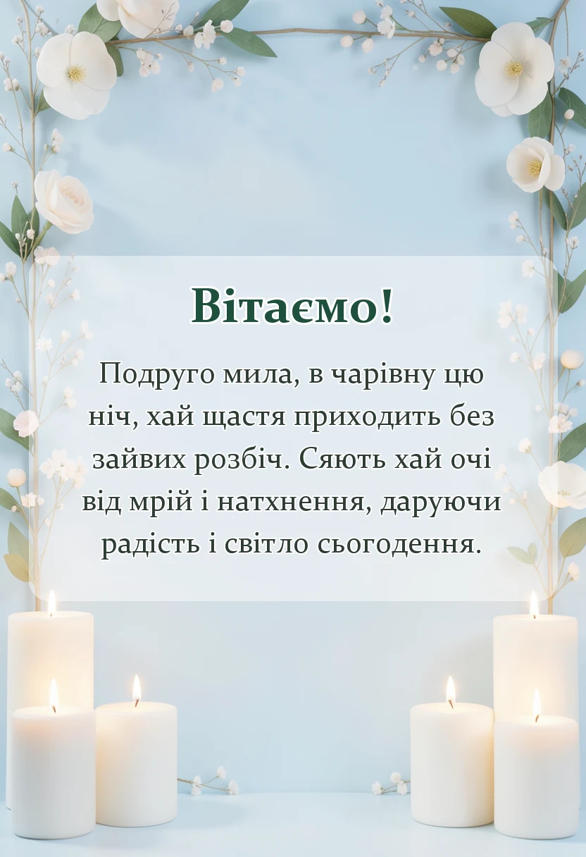 красива листівка: картинки подрузі з новим роком своїми словами