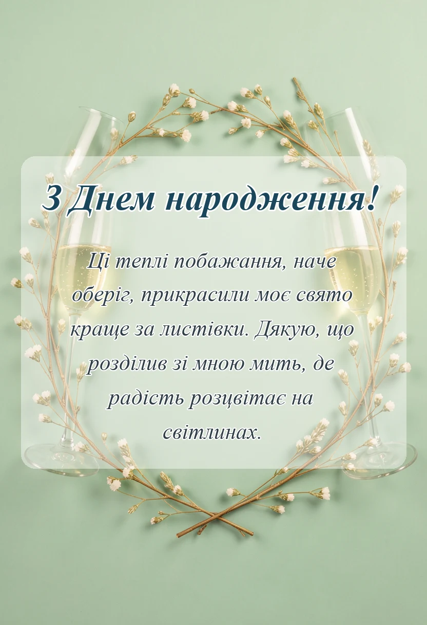 красива листівка: відповіді на привітання з днем народження