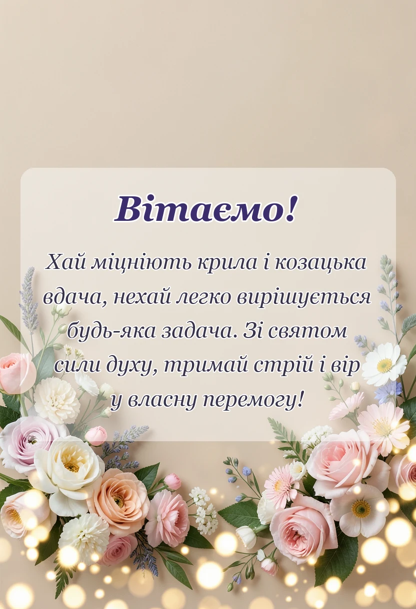 красива листівка: картинки з днем козацтва