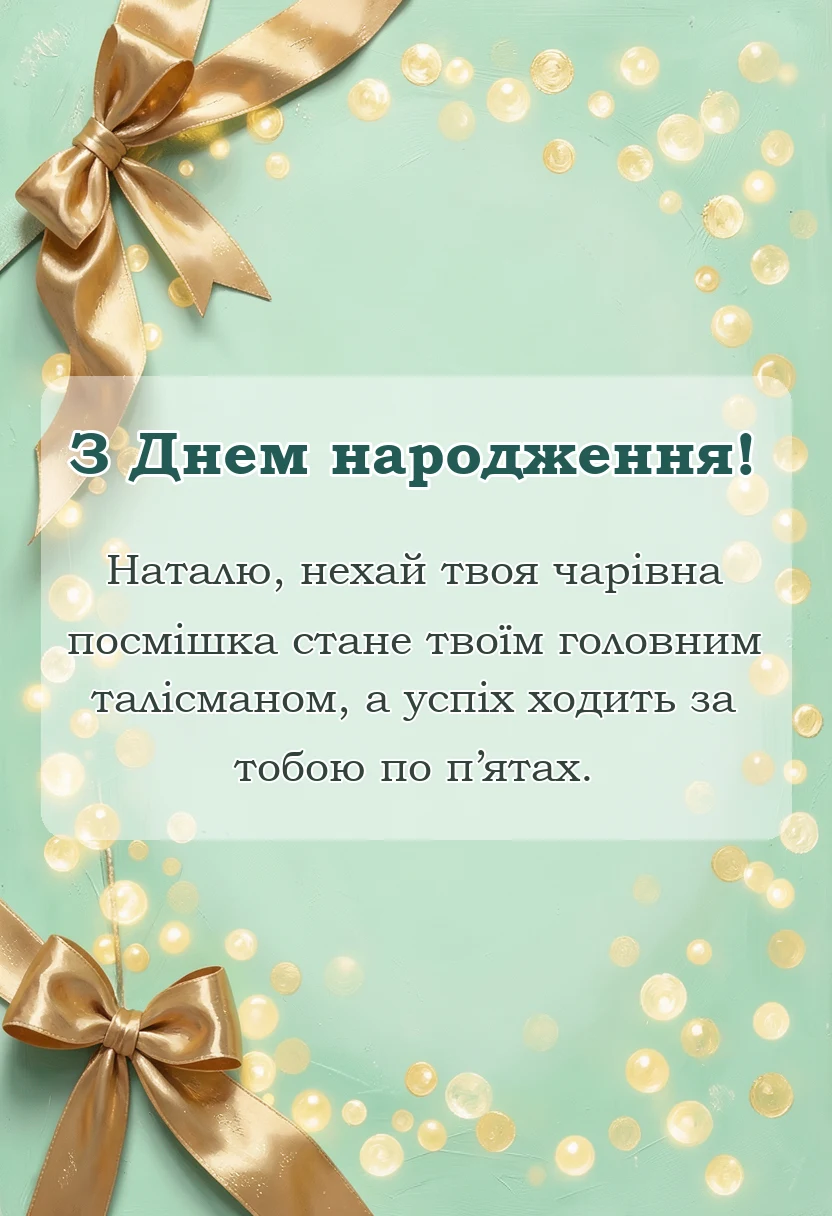 красива листівка: з днем народження наталя вірш