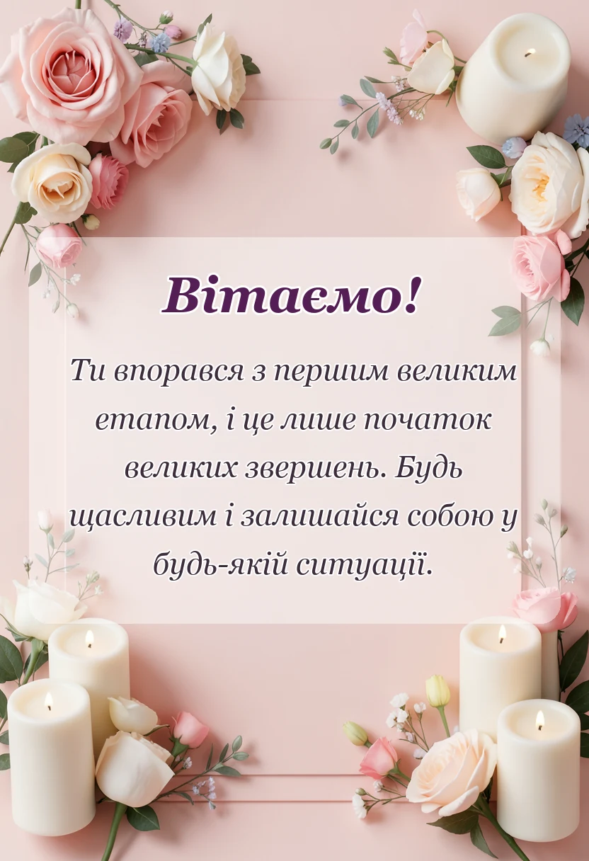 листівка з побажанням - побажання дітям на випускний