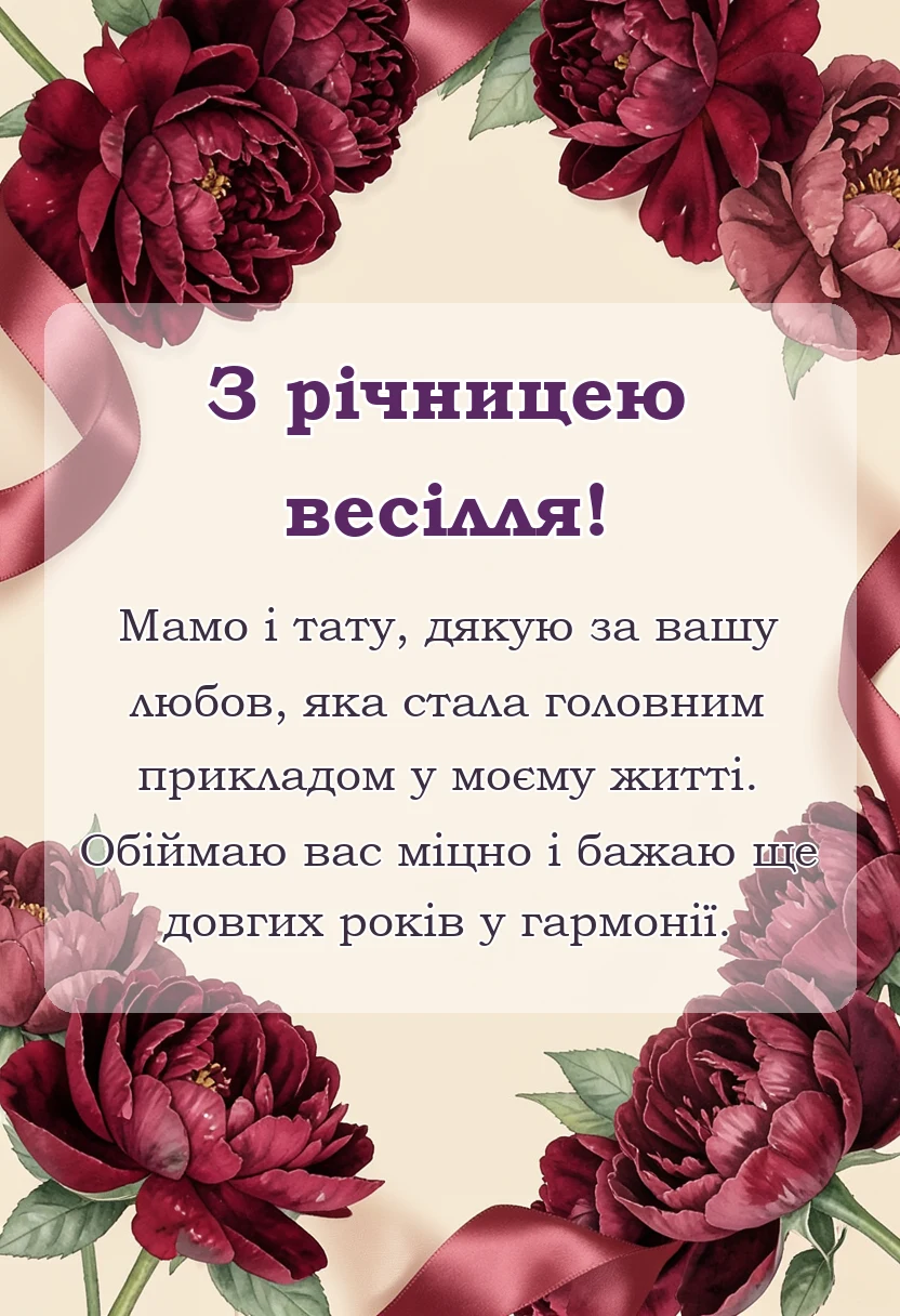 красива листівка: картинки дітей з річницею весілля