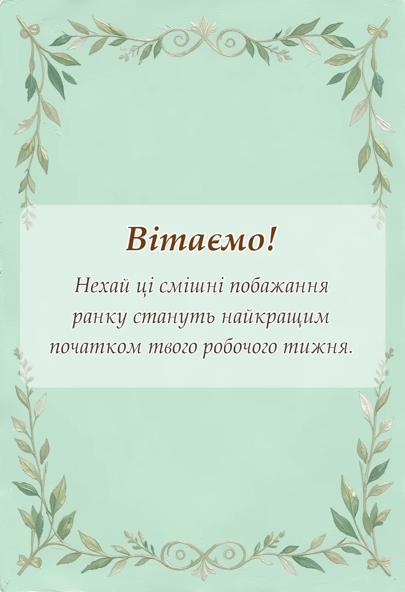 унікальна листівка - прикольні картинки доброго ранку понеділок