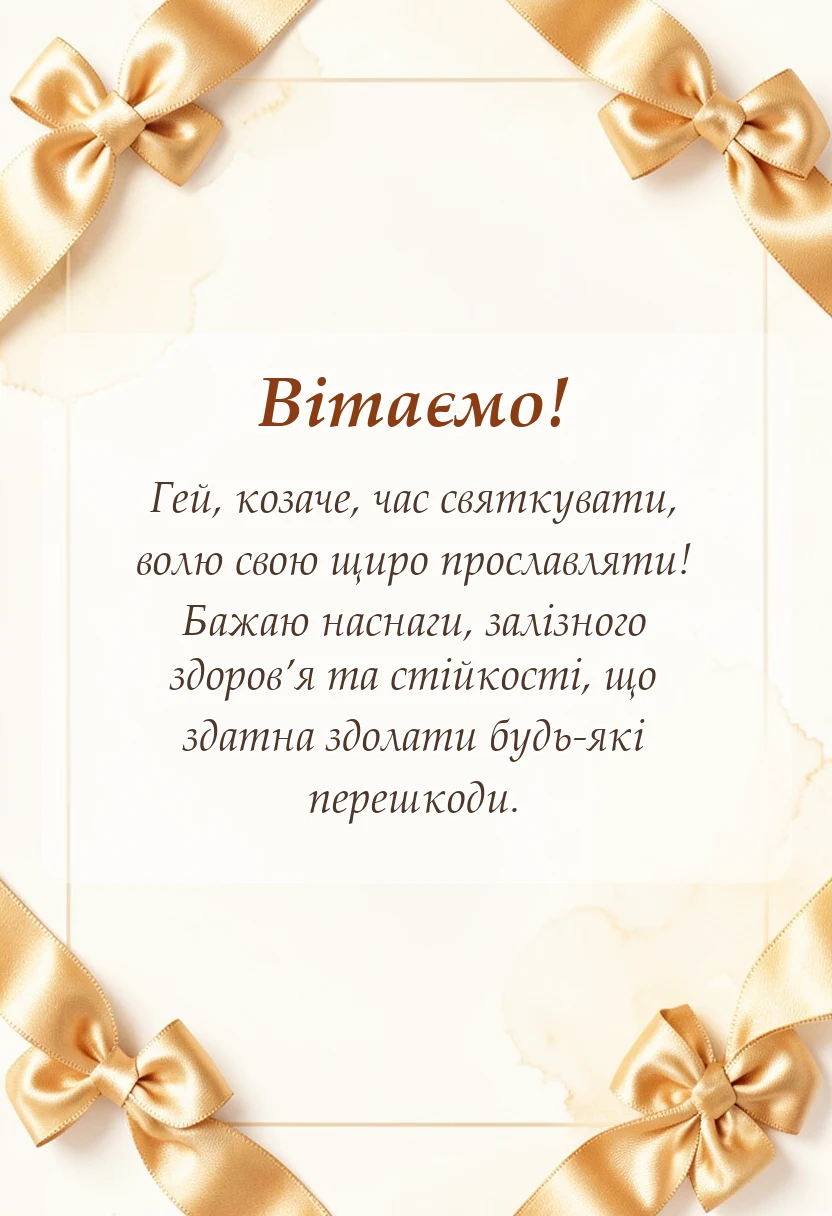 красива листівка: картинки з днем козацтва