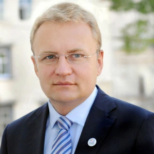 Портрет міського голови Львова Андрія Садового